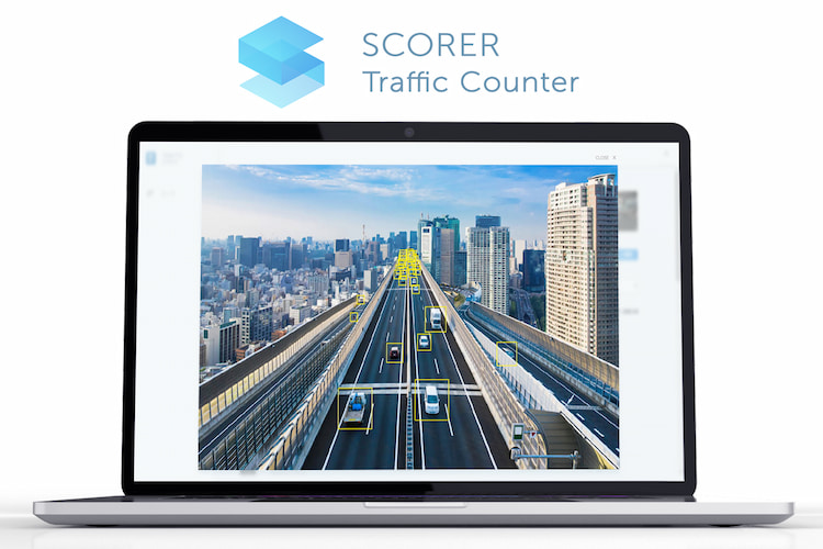 交通料量調査・通行料量調査を映像解析AIで自動化するならSCORER Traffic Counter